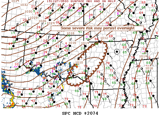Mesoscale Discussion 2074
