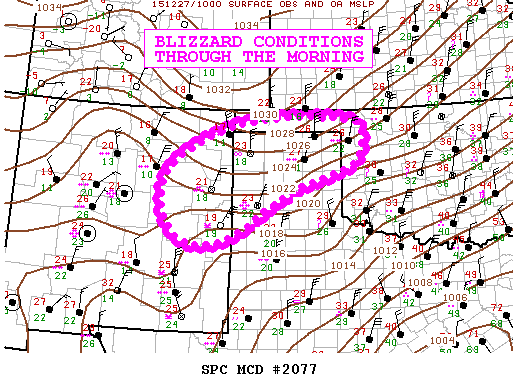 Mesoscale Discussion 2077