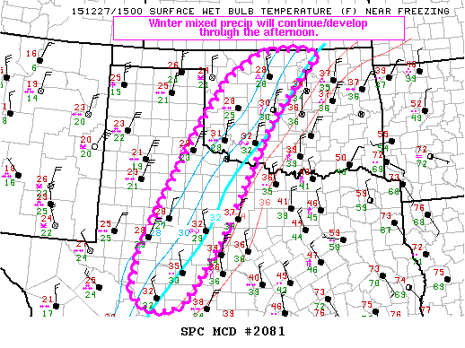 Mesoscale Discussion 2081