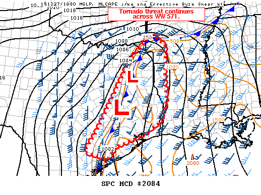 Mesoscale Discussion 2084