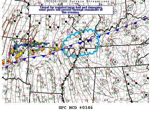 Mesoscale Discussion 146