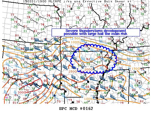 Mesoscale Discussion 162