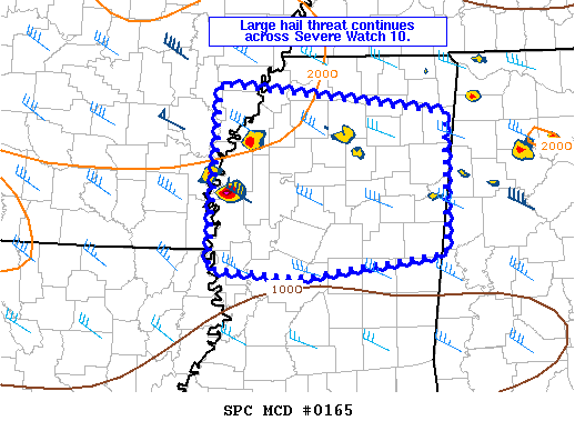 Mesoscale Discussion 165