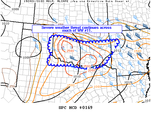 Mesoscale Discussion 169