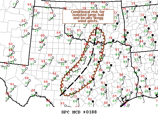 Mesoscale Discussion 188