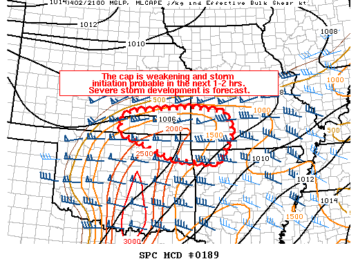 Mesoscale Discussion 189