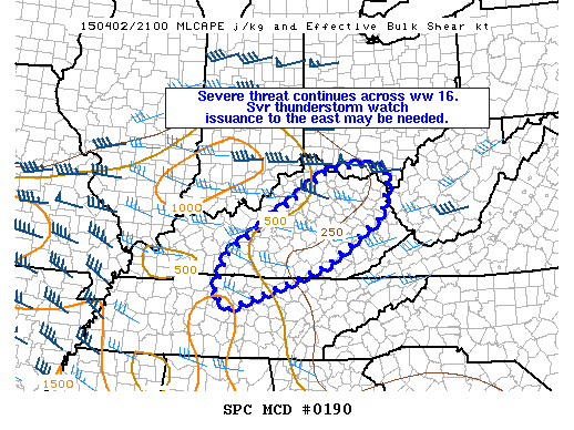 Mesoscale Discussion 190