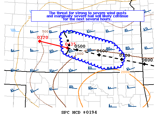 Mesoscale Discussion 194