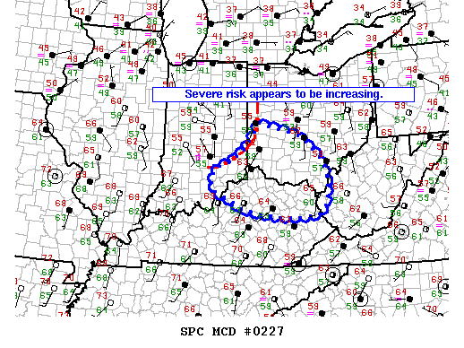 Mesoscale Discussion 227