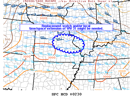Mesoscale Discussion 230