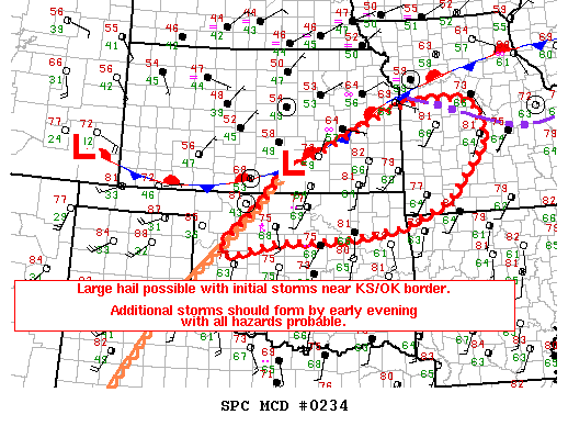 Mesoscale Discussion 234