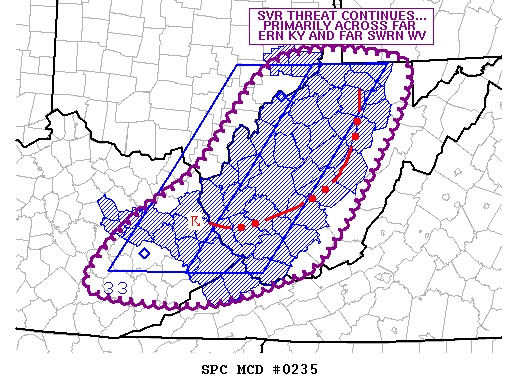 Mesoscale Discussion 235