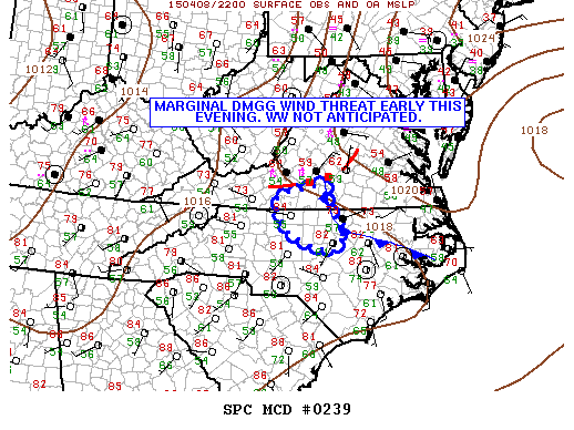 Mesoscale Discussion 239