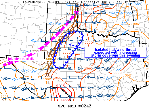 Mesoscale Discussion 242