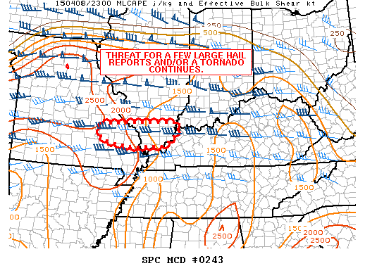 Mesoscale Discussion 243