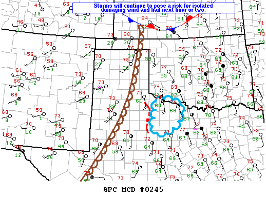 Mesoscale Discussion 245