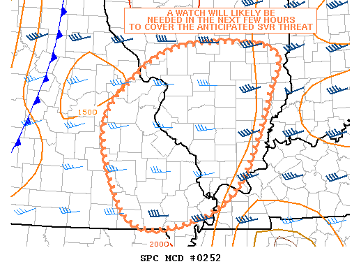 Mesoscale Discussion 252