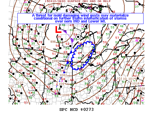 Mesoscale Discussion 273