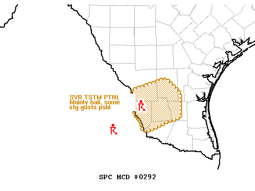 Mesoscale Discussion 292