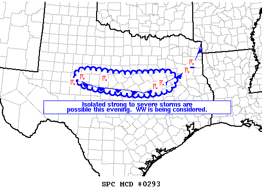Mesoscale Discussion 293