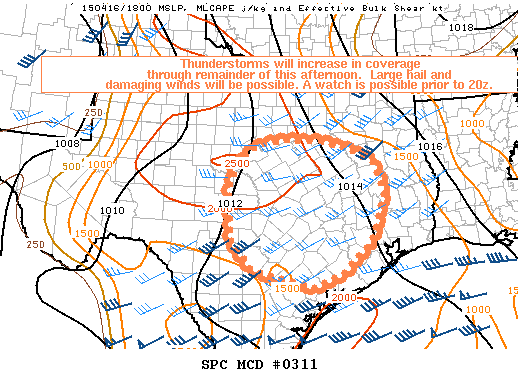 Mesoscale Discussion 311