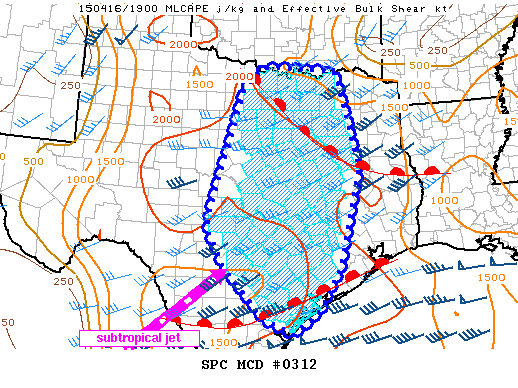 Mesoscale Discussion 312