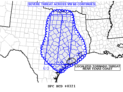 Mesoscale Discussion 321