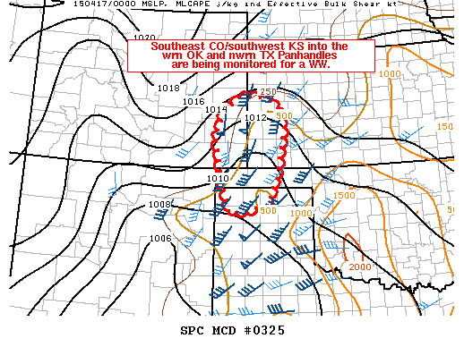 Mesoscale Discussion 325