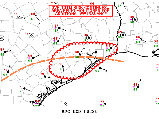 Mesoscale Discussion 326