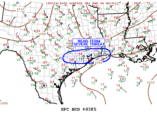 Mesoscale Discussion 385