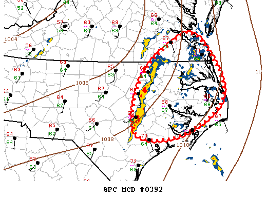 Mesoscale Discussion 392