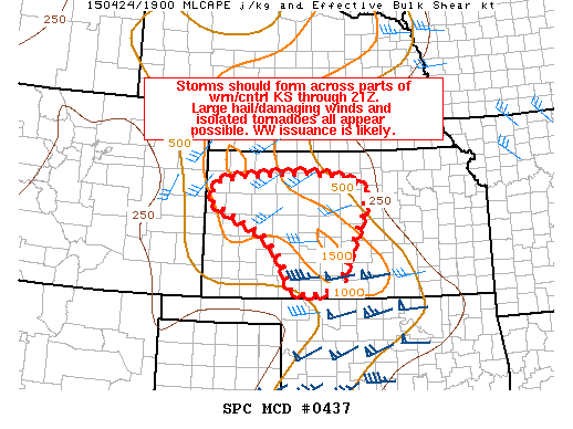 Mesoscale Discussion 437