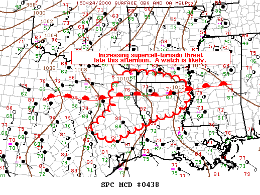 Mesoscale Discussion 438