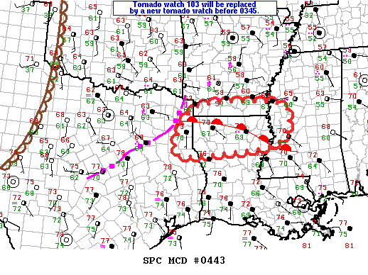 Mesoscale Discussion 443