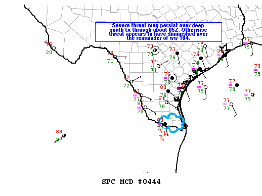 Mesoscale Discussion 444