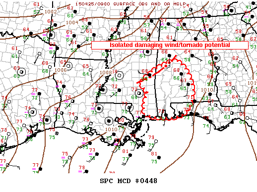 Mesoscale Discussion 448