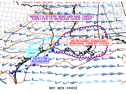 Mesoscale Discussion 452