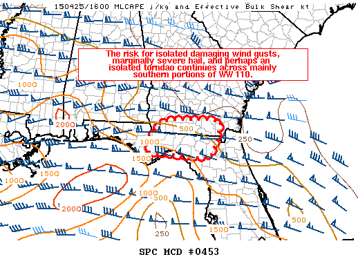 Mesoscale Discussion 453