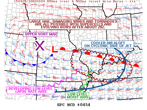 Mesoscale Discussion 454