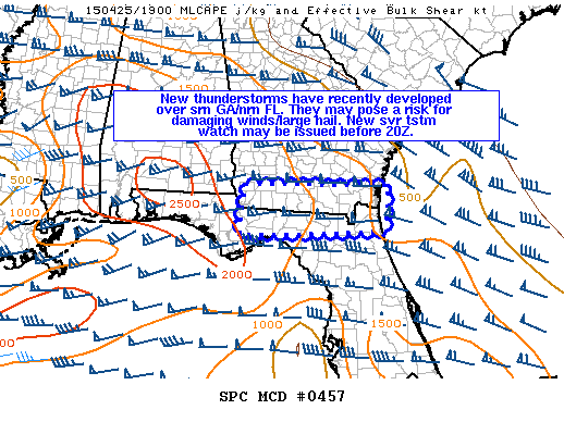 Mesoscale Discussion 457