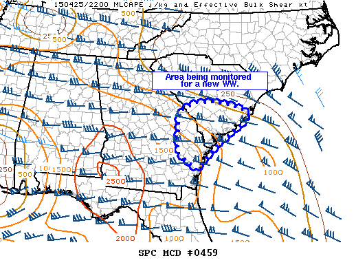 Mesoscale Discussion 459
