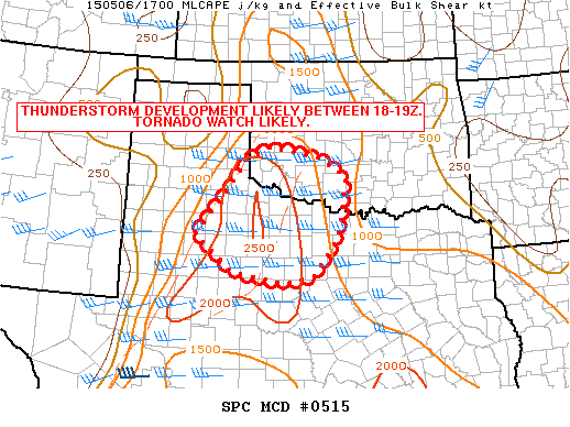 Mesoscale Discussion 515