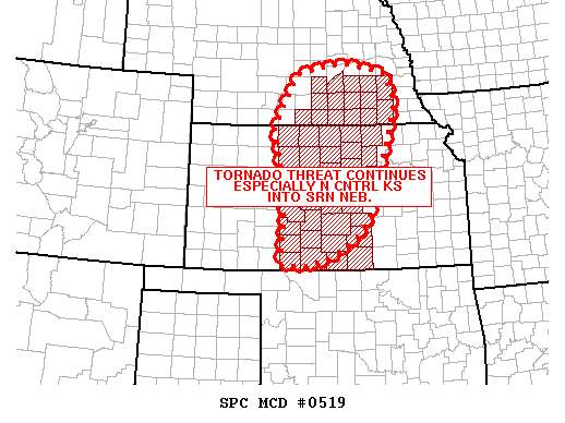 Mesoscale Discussion 519