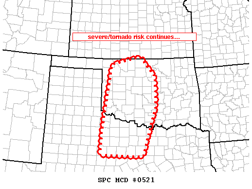 Mesoscale Discussion 521