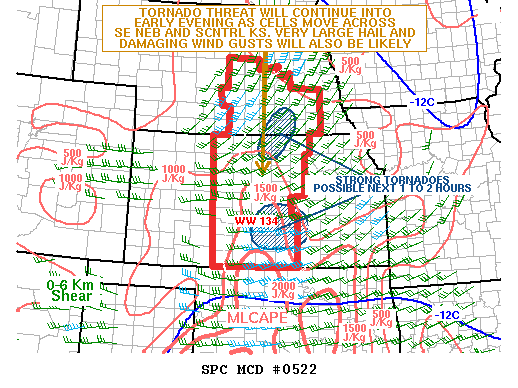 Mesoscale Discussion 522