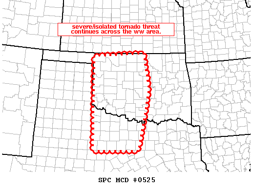 Mesoscale Discussion 525