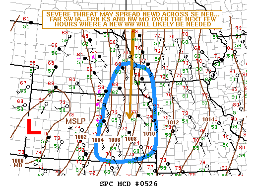 Mesoscale Discussion 526