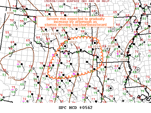 Mesoscale Discussion 562