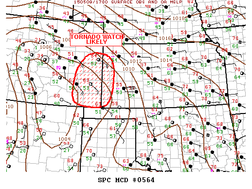 Mesoscale Discussion 564