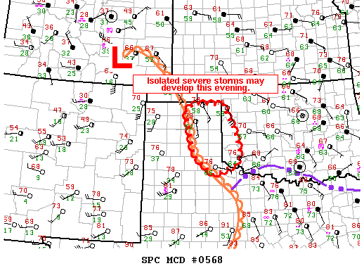 Mesoscale Discussion 568